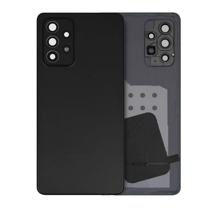Rückglas mit Kameralinse für Samsung Galaxy A52s (Service Pack) (Awesome Black)