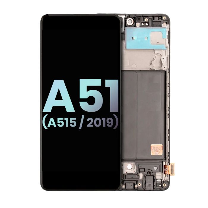 OLED Display mit Rahmen für Galaxy A51 4G (A515/ 2019) (Service Pack)