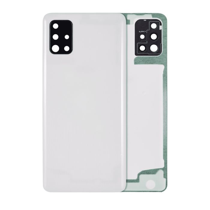 Rückglas mit Kameralinse für Galaxy A51 4G (A515/ 2019) (Prism Crush White)