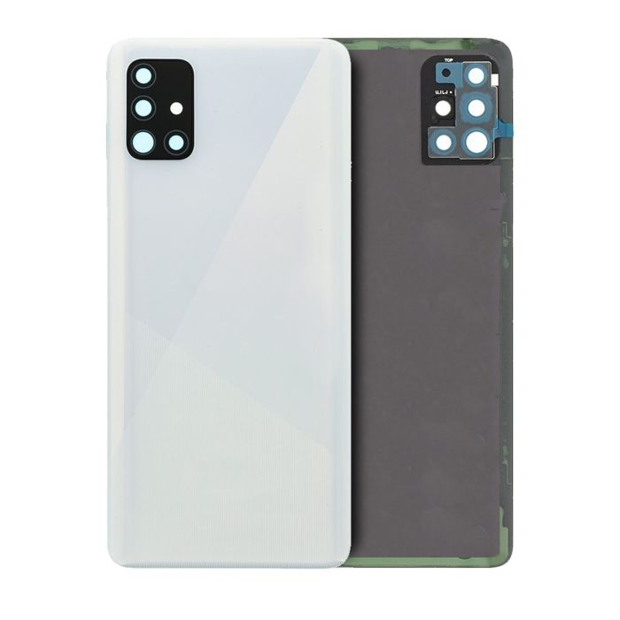 Rückglas mit Kameralinse für Samsung Galaxy A51 (Service Pack) (Weiß)
