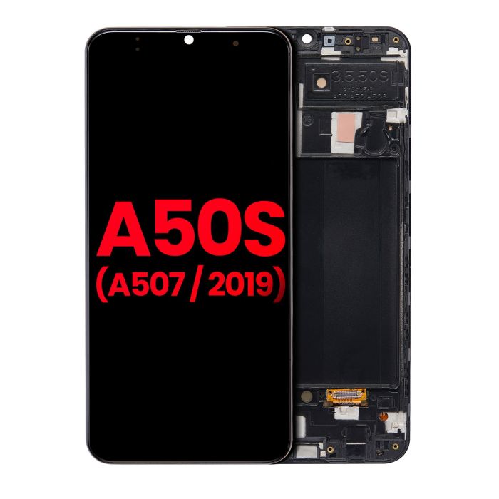 OLED Display mit Rahmen für Galaxy A50s (A507/ 2019) (All Colors)
