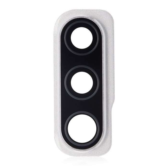 Rückkamera Glas Linse und Abdeckung Rahmen für Galaxy A50S (Prism Crush White)