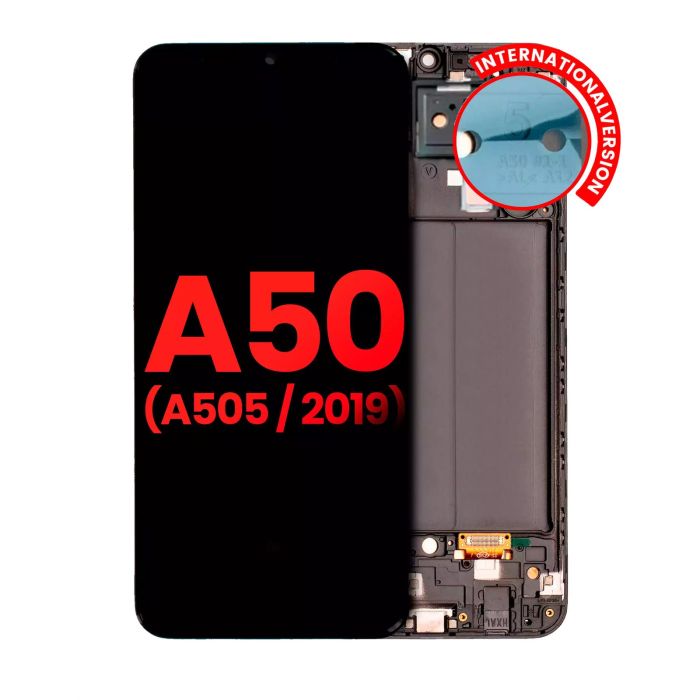 OLED Display mit Rahmen für Galaxy A50 (A505/ 2019) (All Colors)