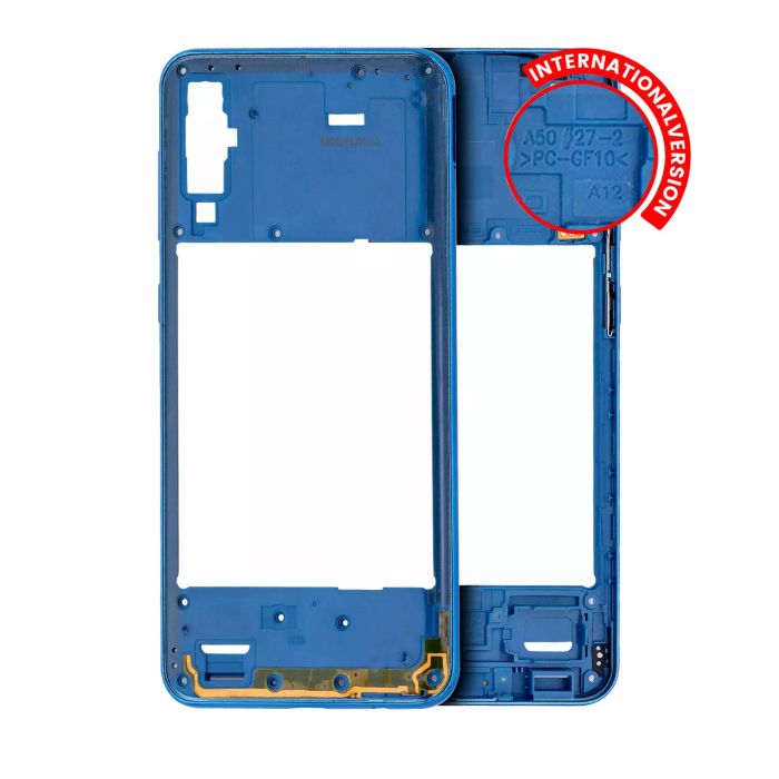 Mittelrahmen für Galaxy A50 (A505/ 2019) (Aftermarket Plus) (Blau)