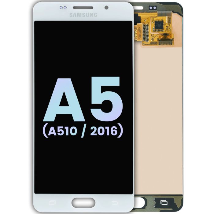 LCD Display ohne Rahmen für Galaxy A5 (A510/ 2016) (Service Pack) (Weiß)