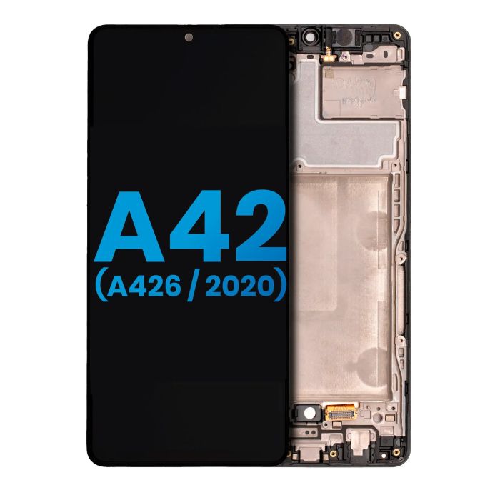 LCD Display mit Rahmen (ohne Fingerabdruck Sensor) für Galaxy A42 5G