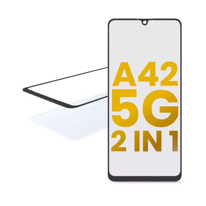 2 in 1 Front Glas mit OCA vormontiert für Samsung Galaxy A42 5G (A426/ 2020)