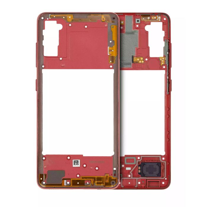 Mittelrahmen für Galaxy A41 (A415/ 2020) (Aftermarket Plus) (Prism Crush Red)