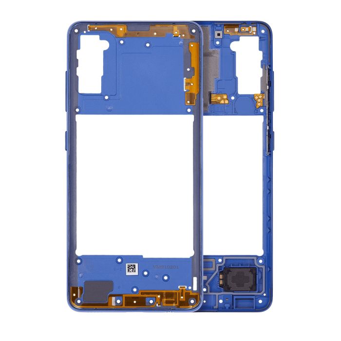 Mittelrahmen für Galaxy A41 (A415/ 2020) (Aftermarket Plus) (Prism Crush Blue)