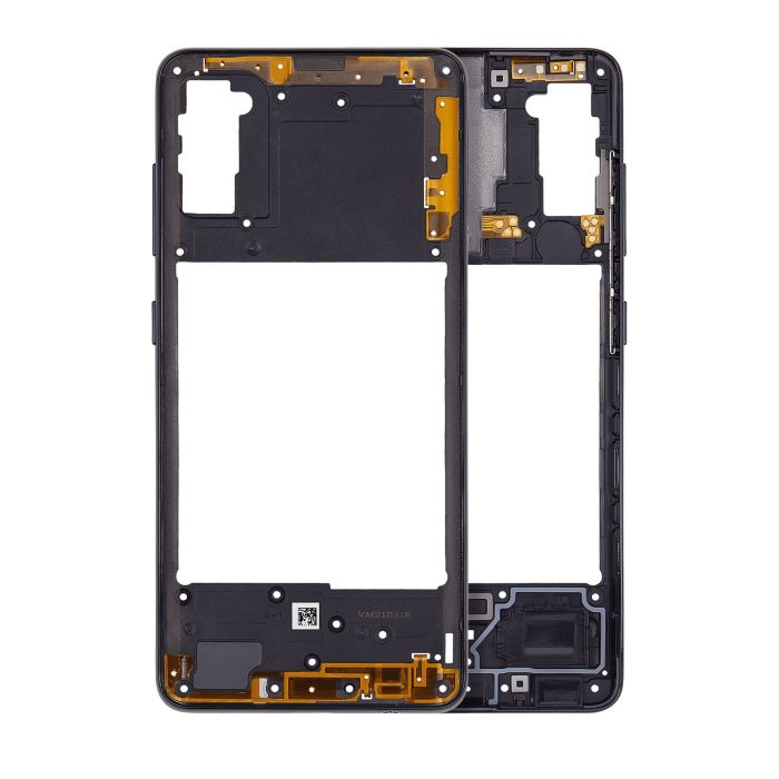 Mittelrahmen für Galaxy A41 (A415/ 2020) (Aftermarket Plus) (Prism Crush Black)