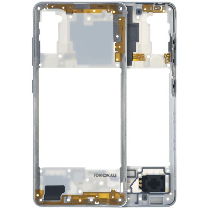 Mittelrahmen für Samsung Galaxy A41 (A415) (Service Pack) (Weiß)