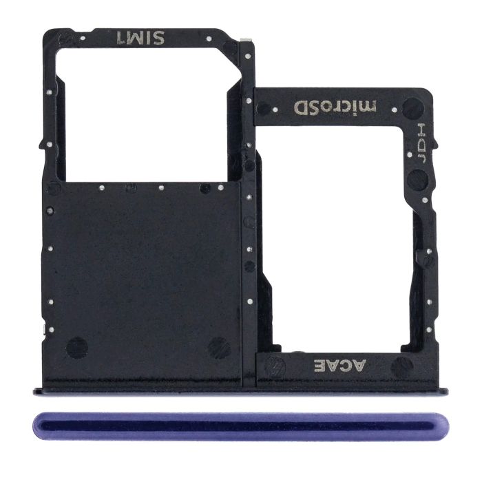 SIM-Kartenschacht Single für Samsung Galaxy A41 (A415/ 2020) (Prism Crush Black)