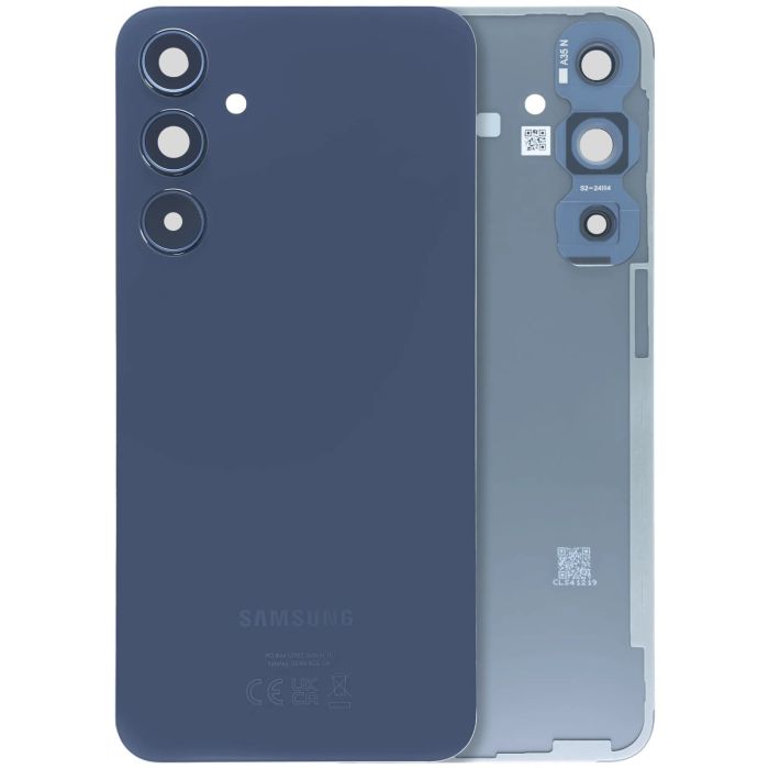 Rückglas mit Kameralinse für Galaxy A35 5G (A356/ 2024) (Service Pack) (Schwarz)