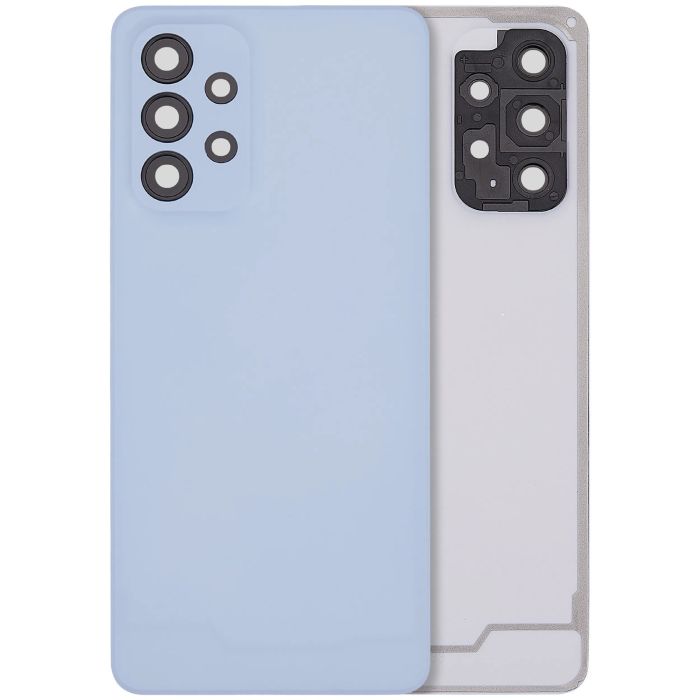 Rückseite Abdeckung mit Kameralinse für Galaxy A33 5G (Aftermarket Plus) (Blau)
