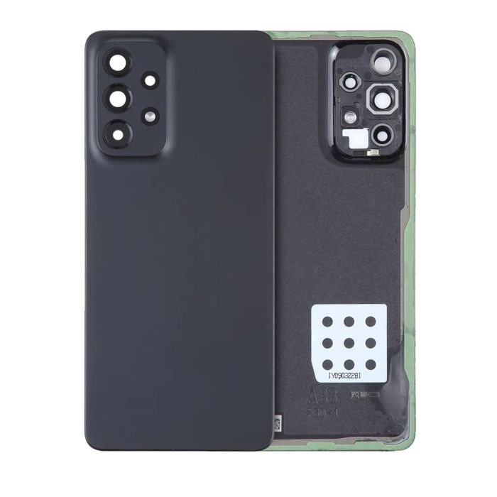 Rückglas mit Kameralinse für Samsung Galaxy A33 5G (Service Pack) (Schwarz)