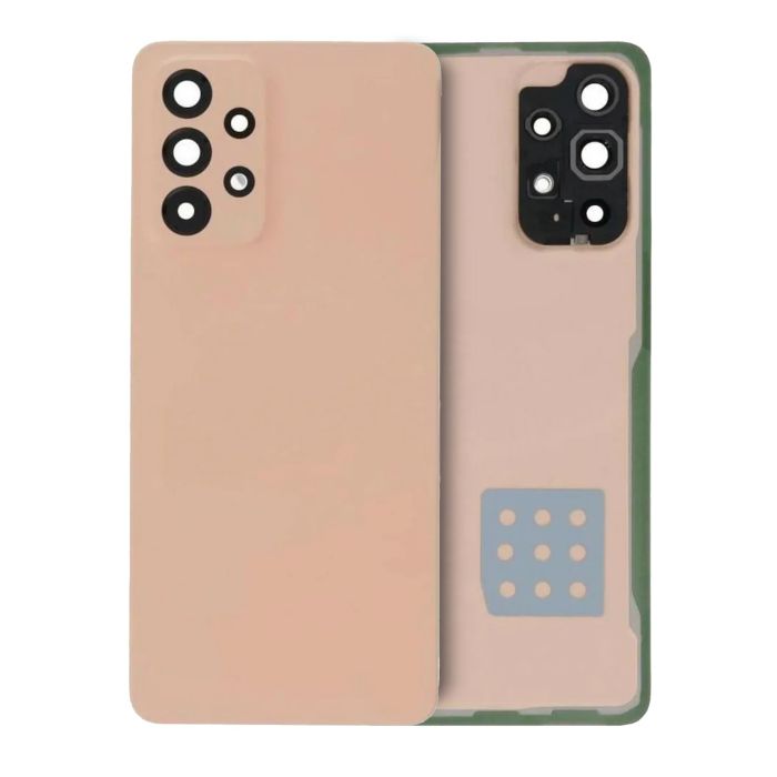 Rückglas mit Kameralinse für Samsung Galaxy A33 5G (Service Pack) (Peach)