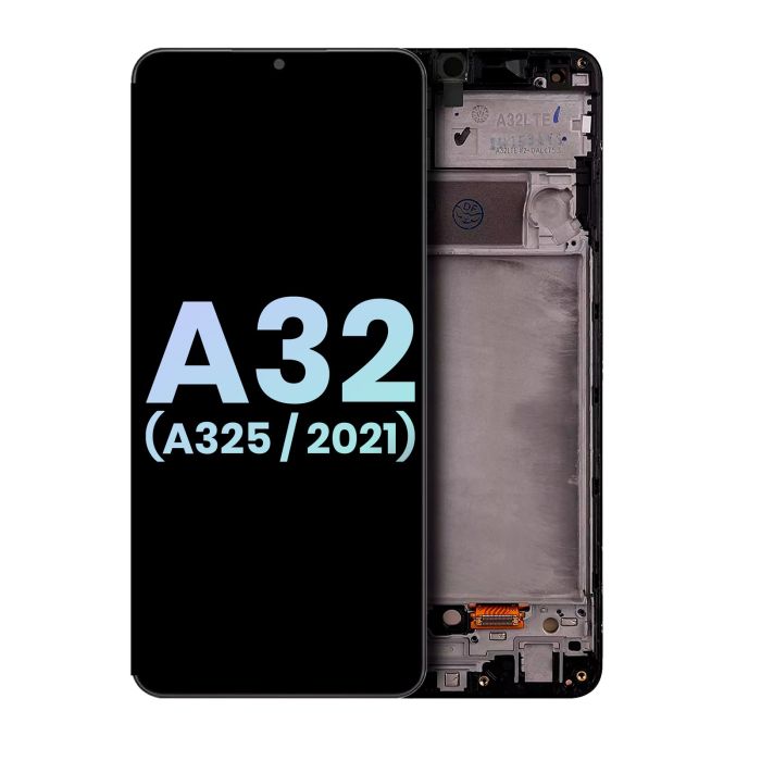 LCD Display mit Rahmen für Galaxy A32 4G (A325/ 2021) (Service Pack)