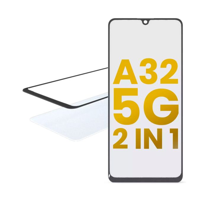 2 in 1 Front Glas mit OCA vormontiert für Samsung Galaxy A32 (A325/ 2021)