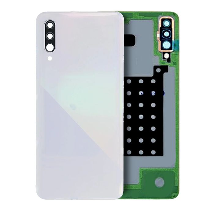 Rückglas mit Kameralinse für Samsung Galaxy A30S (Service Pack) (Weiß)