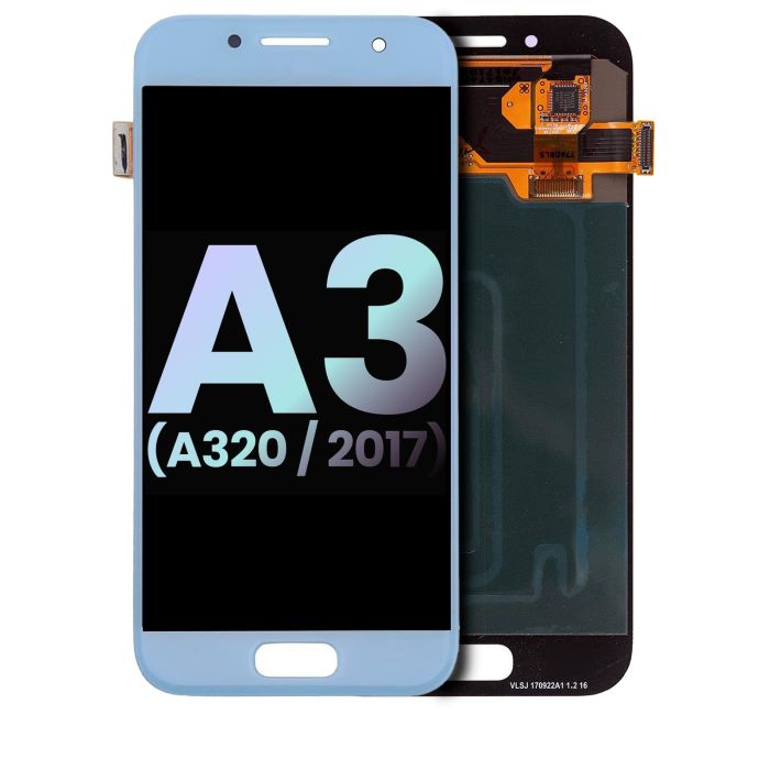 OLED Display ohne Rahmen für Galaxy A3 (Service Pack) (A320/ 2017) (Blau)