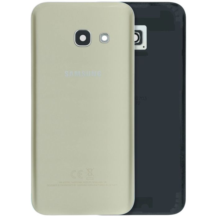 Rückglas mit Kameralinse für Galaxy A3 (A320/ 2017) (Service Pack) (Gold)