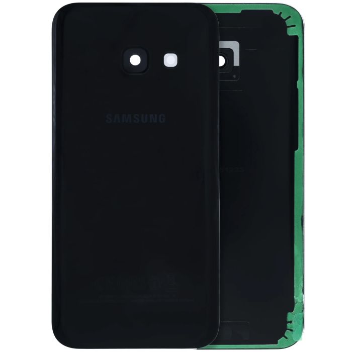 Rückglas mit Kameralinse für Galaxy A3 (A320/ 2017) (Service Pack) (Schwarz)