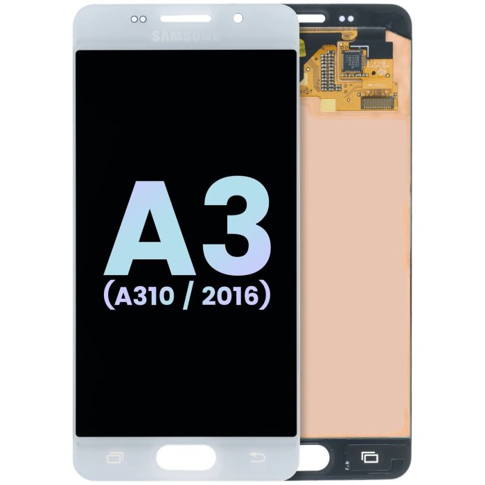 LCD Display ohne Rahmen für Galaxy A3 (A310/ 2016) (Service Pack) (Weiß)