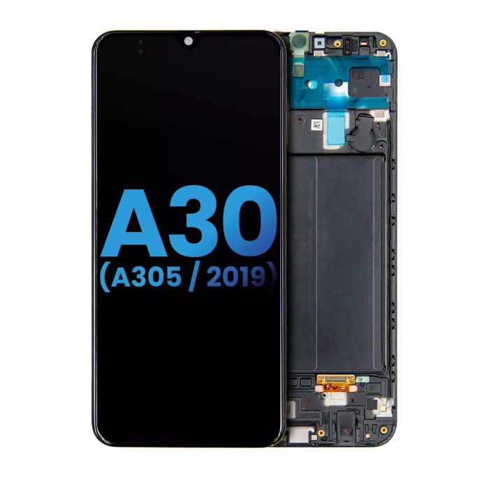LCD Display mit Rahmen für Galaxy A30 (A305/ 2019) (Aftermarket Incell)