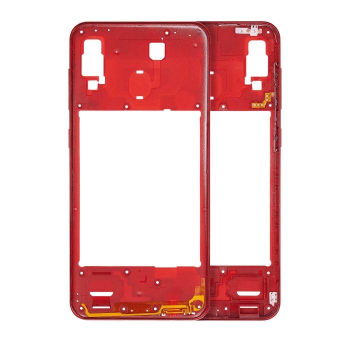 Mittelrahmen für Samsung Galaxy A30 (A305/ 2019) (Aftermarket Plus) (Rot)
