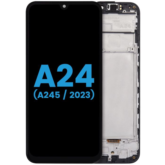 LCD Display mit Rahmen für Galaxy A24 4G (A245/ 2023) (Aftermarket : incell)