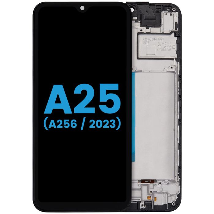 LCD Display mit Rahmen für Galaxy A25 5G (A256/ 2023) (Aftermarket : incell)
