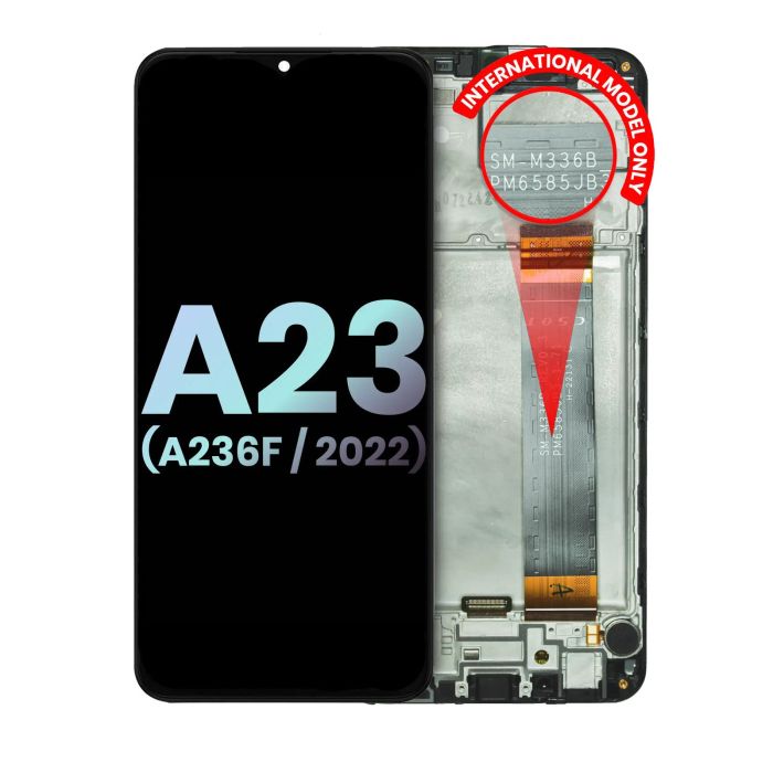 LCD Display mit Rahmen für Galaxy A23 5G (A236F/ 2022) (Service Pack)