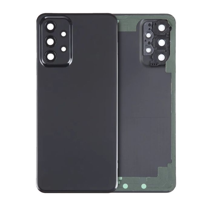 Rückglas mit Kameralinse für Samsung Galaxy A23 5G (Service Pack) (Schwarz)