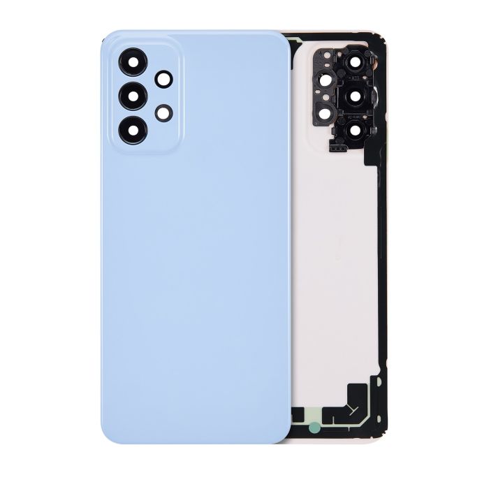 Rückglas für Samsung Galaxy A23 (A235/ 2022) (Aftermarket Plus) (Blau)