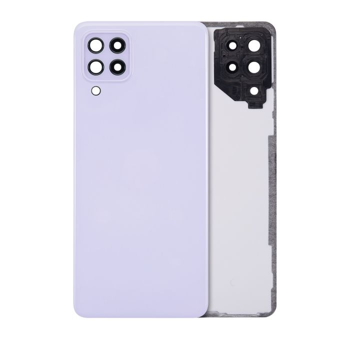 Rückglas mit Kameralinse für Samsung Galaxy A22 4G (Service Pack) (Violet)