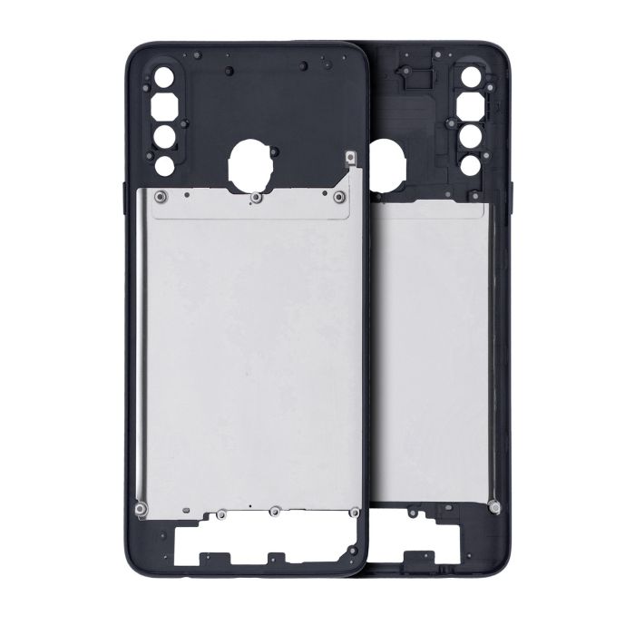 Mittelrahmen für Samsung Galaxy A20S (Schwarz)