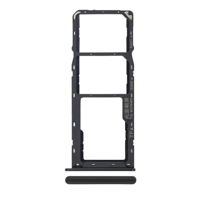 SIM-Kartenschacht Dual für Galaxy A10s (A107/ 2019)/ A20s (A207/ 2019) (Schwarz)