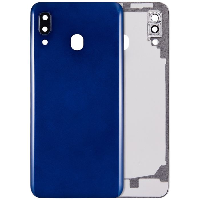 Rückseite Abdeckung mit Kameralinse für Galaxy A20 (A205/ 2019) (Blau)