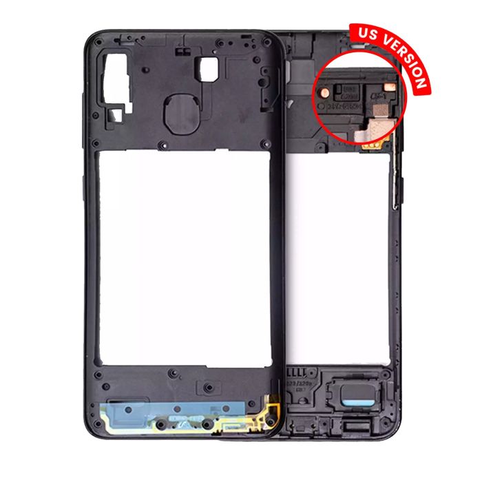 Mittelrahmen für Samsung Galaxy A20 (A205/ 2019) (US Version) (Schwarz)