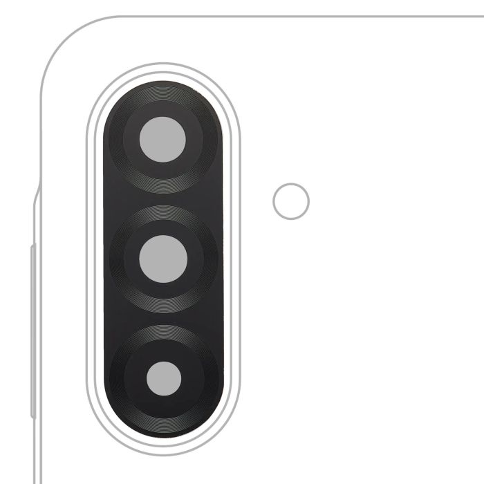 Rückkamera-Linse (nur Glas) mit Kleber für Galaxy A17 4G (A175/ 2025)/ A17 5G