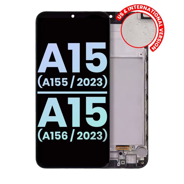 OLED Display mit Rahmen für Galaxy A15 4G (A156/ 2023) (US & International)