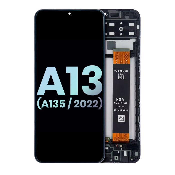 LCD Display mit Rahmen für Galaxy A13 4G (A135/ 2022) (Service Pack)