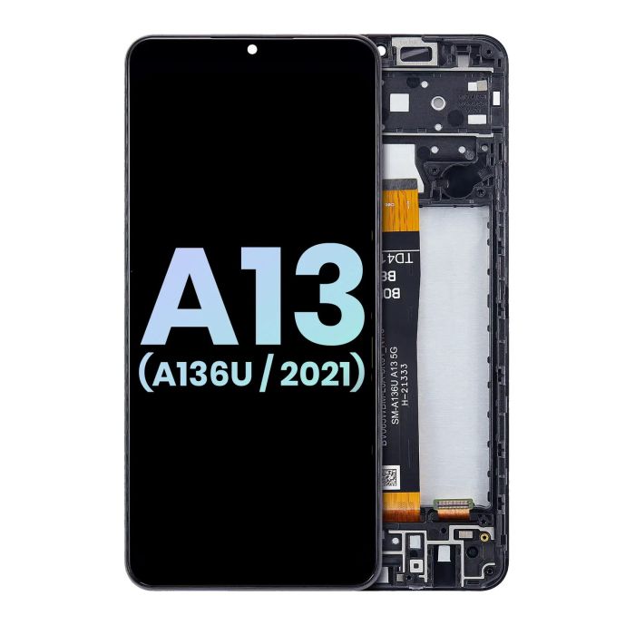 LCD Display mit Rahmen für Galaxy A13 5G (A136U/ 2021) (US Version)