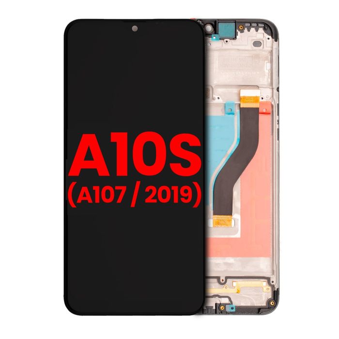 LCD Display mit Rahmen für Galaxy A10s (A107/ 2019) (All Colors)