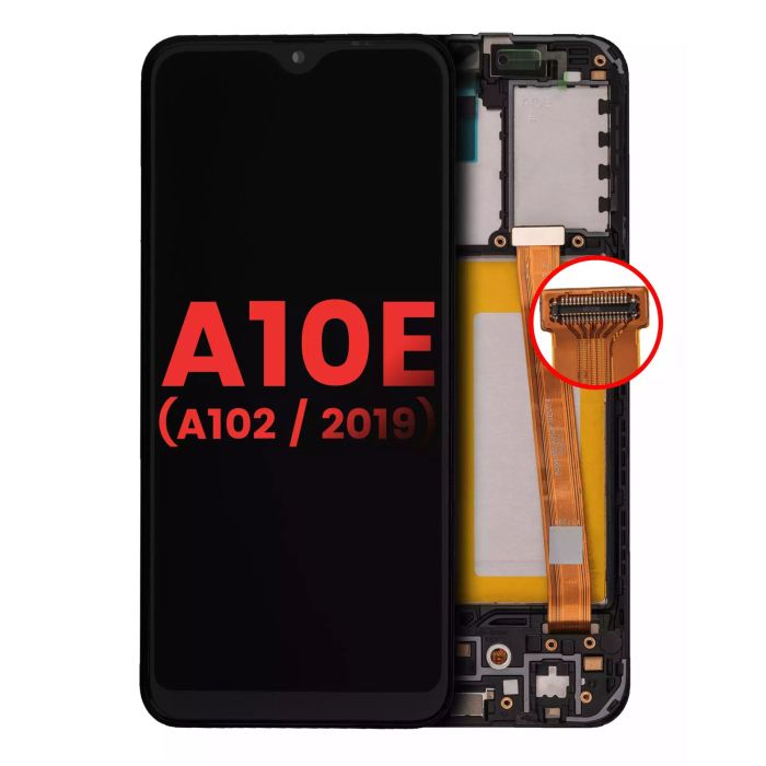LCD Display mit Rahmen für Galaxy A10E (A102/ 2019) (All Colors)