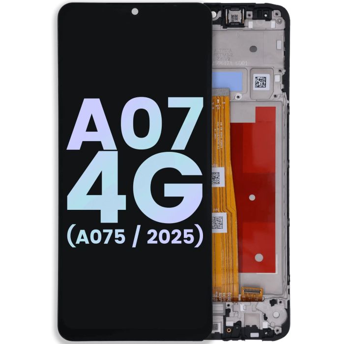 LCD Display mit Rahmen für Galaxy A07 4G (A075/ 2025) (Service Pack)