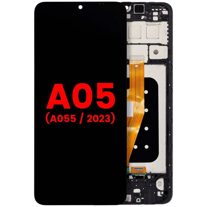 LCD Display mit Rahmen für Galaxy A05 (A055/ 2023) (All Colors)