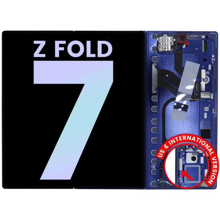 Innen OLED Display mit Rahmen für Galaxy Z Fold 7 5G (Service Pack)