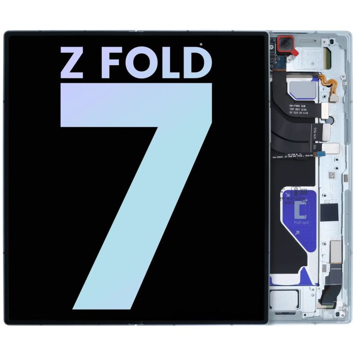 Innen OLED Display mit Rahmen für Galaxy Z Fold 7 5G (Service Pack) (Mint)