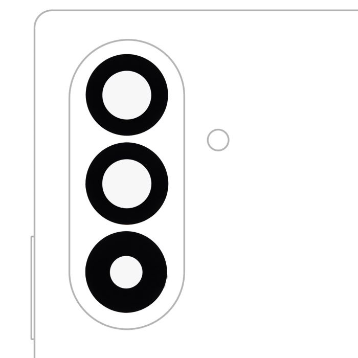 Rückkamera-Linse (nur Glas) mit Kleber für Galaxy Z Fold 7 (F966) (10er Pack)